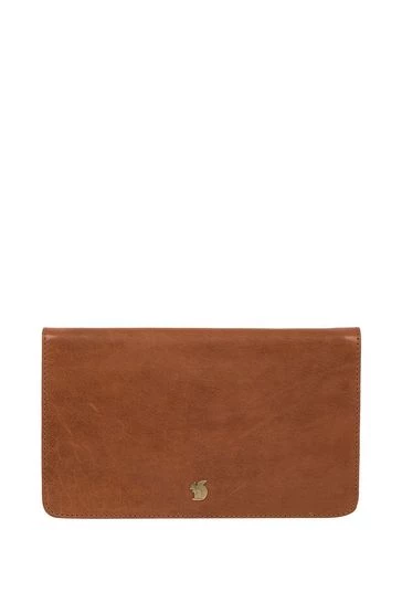 Conkca Cherish Leather Clutch Bag Navy - Image 7