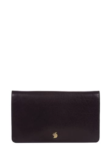 Conkca Cherish Leather Clutch Bag Navy - Image 8