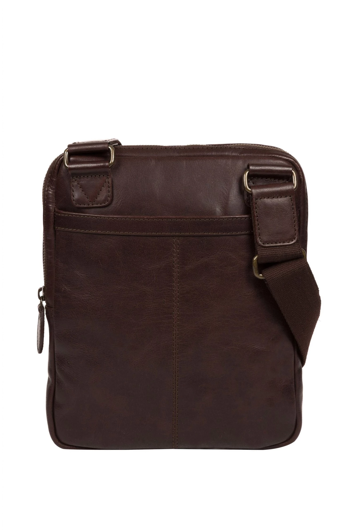 Conkca Jairizinho Leather Cross-Body Bag Dark Brown - Image 3