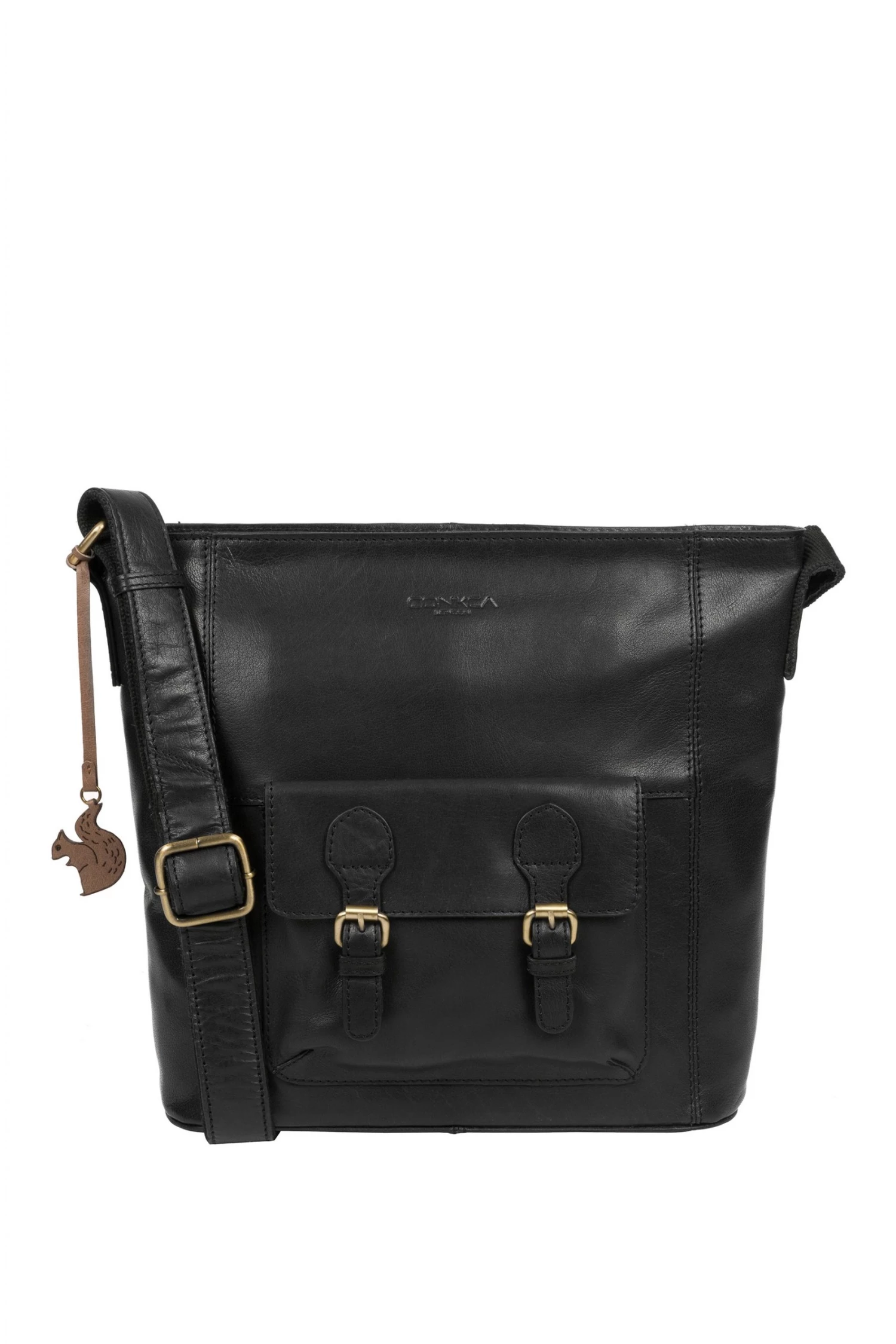 Conkca Robyn Leather Shoulder Bag Conker Brown - Image 2