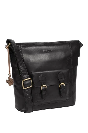 Conkca Robyn Leather Shoulder Bag Conker Brown - Image 5