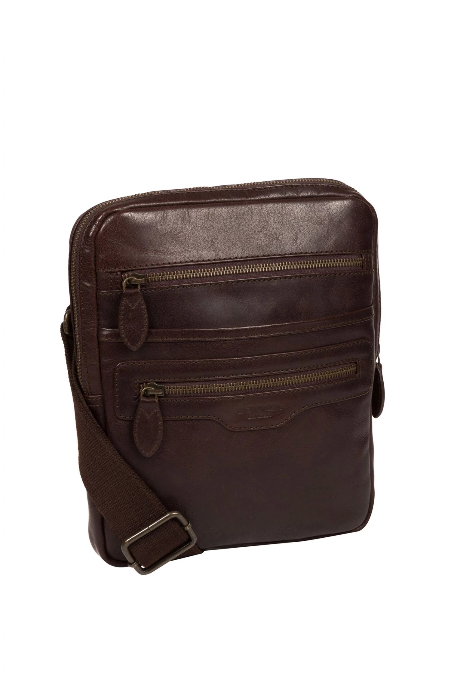 Conkca Jairizinho Leather Cross-Body Bag Dark Brown - Image 5