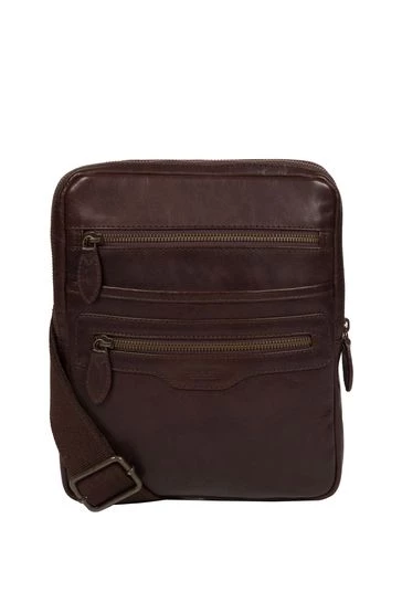 Conkca Jairizinho Leather Cross-Body Bag Dark Brown - Image 6