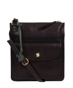 Conkca Lauryn Leather Cross-Body Bag Dark Navy