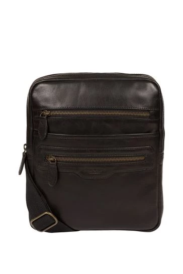 Conkca Jairizinho Leather Cross-Body Bag Dark Brown - Image 7