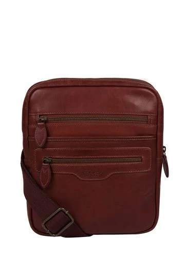 Conkca Jairizinho Leather Cross-Body Bag Dark Brown - Image 8