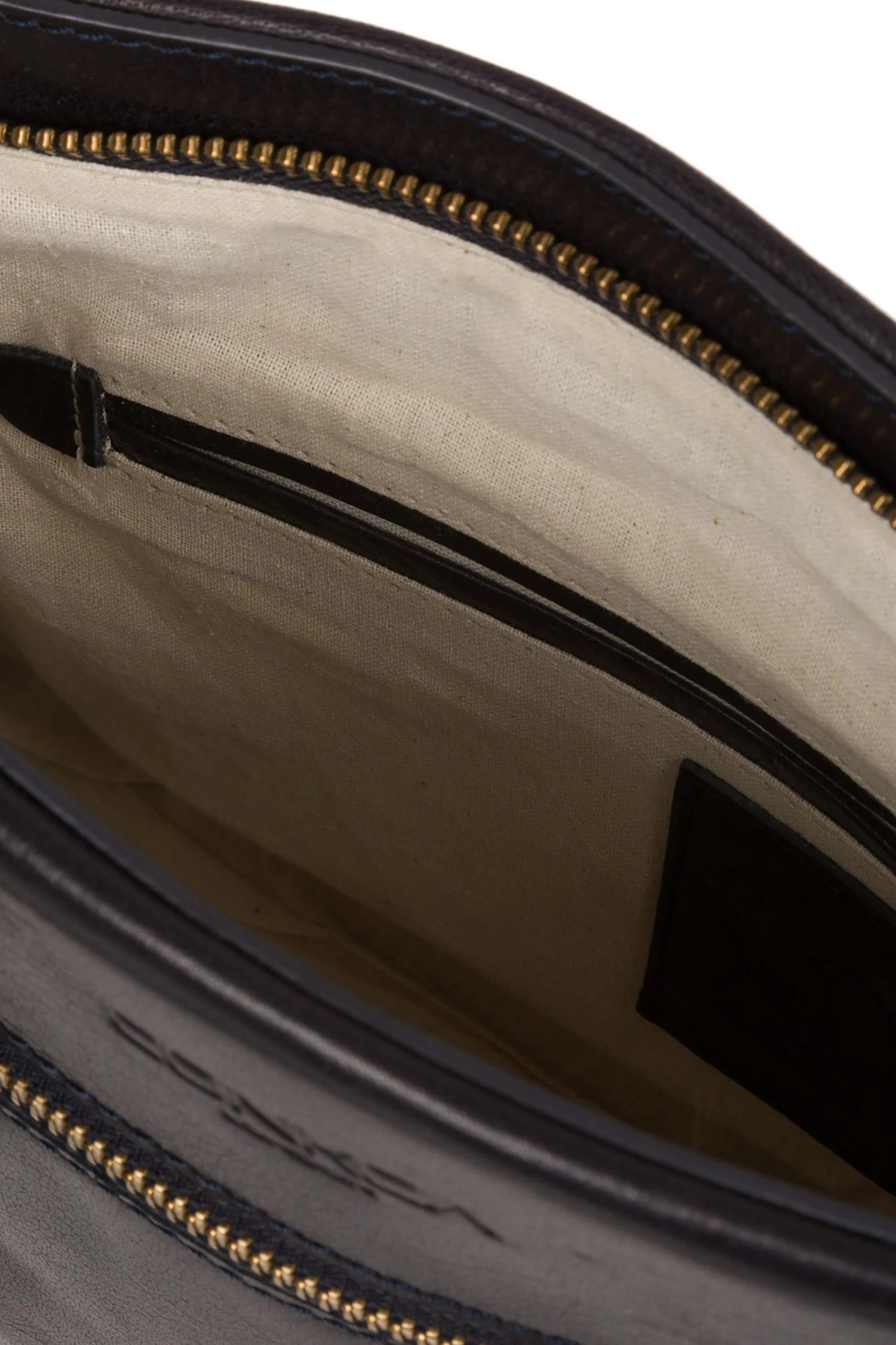 Conkca Navy Blue Alice Leather Handbag - Image 3