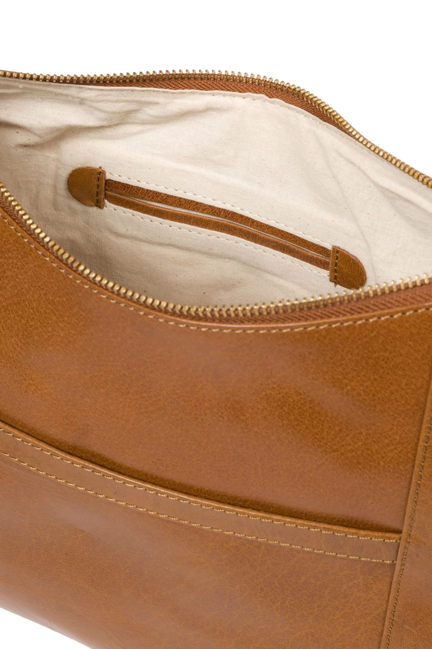 Conkca Nancie Dark Tan Brown Leather Shoulder Bag - Image 4