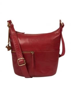 Conkca Chilli Pepper Kristin Leather Shoulder Bag