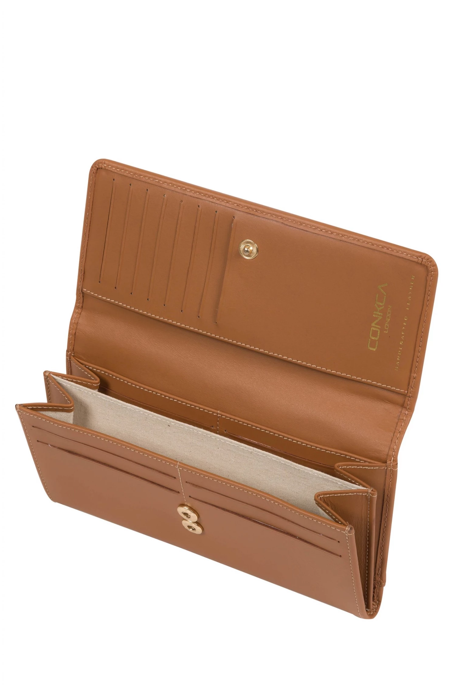 Conkca Honey Leather Purse Evergreen - Image 4