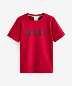 BOSS Short Sleeved Logo T-Shirt Yellow