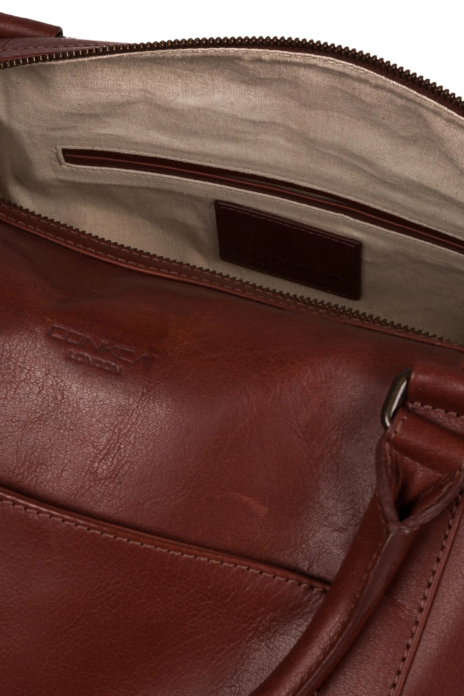 Conkca Orton Leather Holdall Black - Image 4