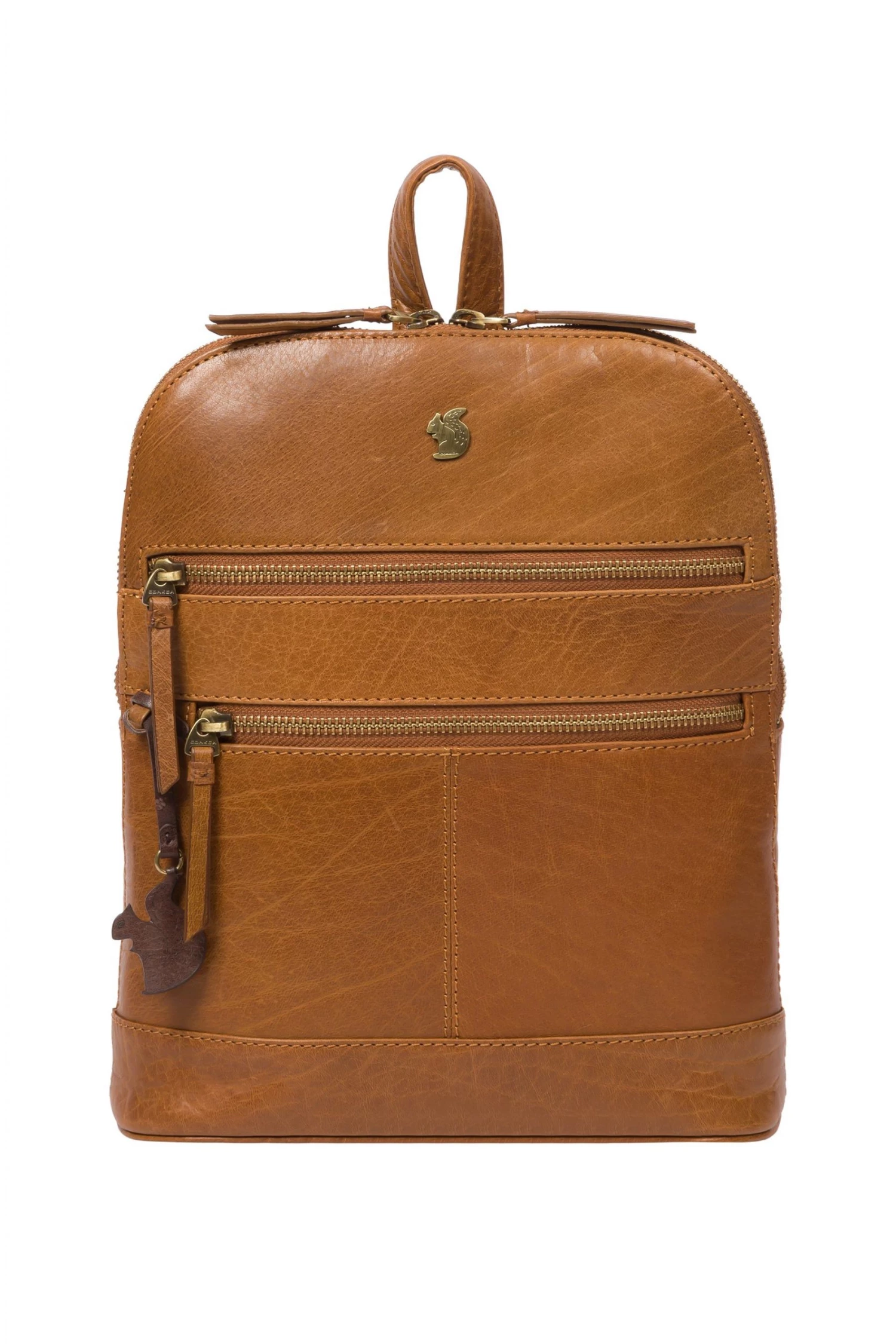 Conkca Francisca Leather Backpack Black