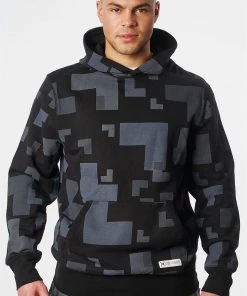 Cell Workout Printed Hoodie Off White