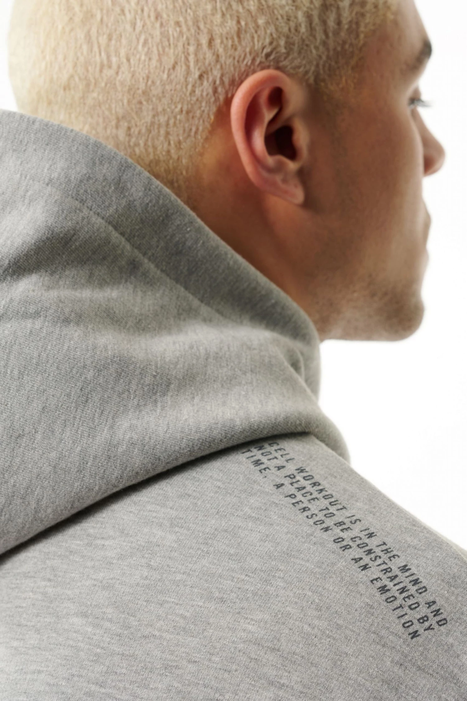 Cell Workout Logo Hoodie Grey - Image 4