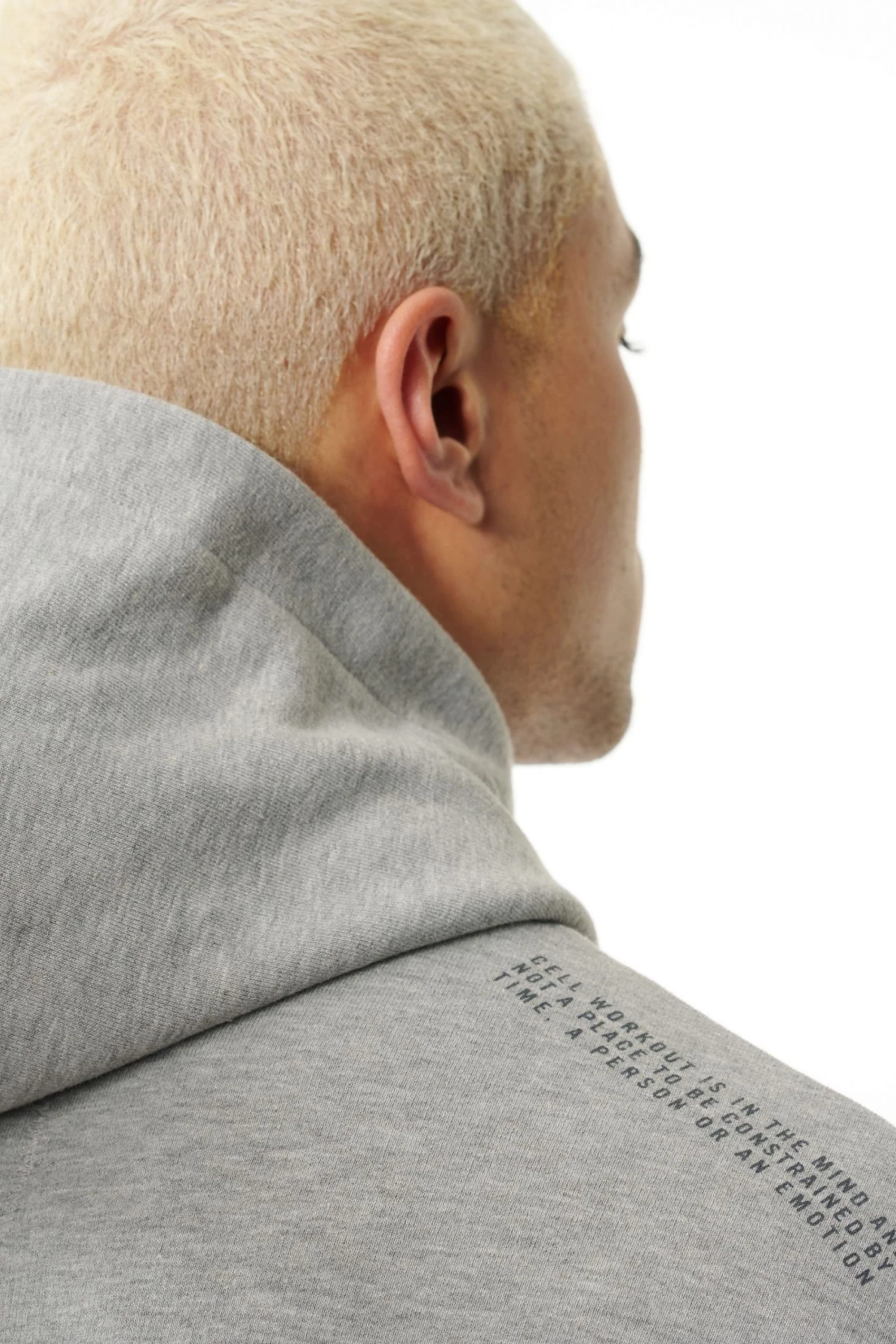 Cell Workout Logo Hoodie Grey - Image 5